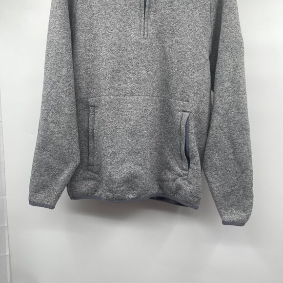 Donald Ross Sportwear Men's Pullover 1/4 Zip Heather Gray Size Medium Pockets - Picture 3 of 9